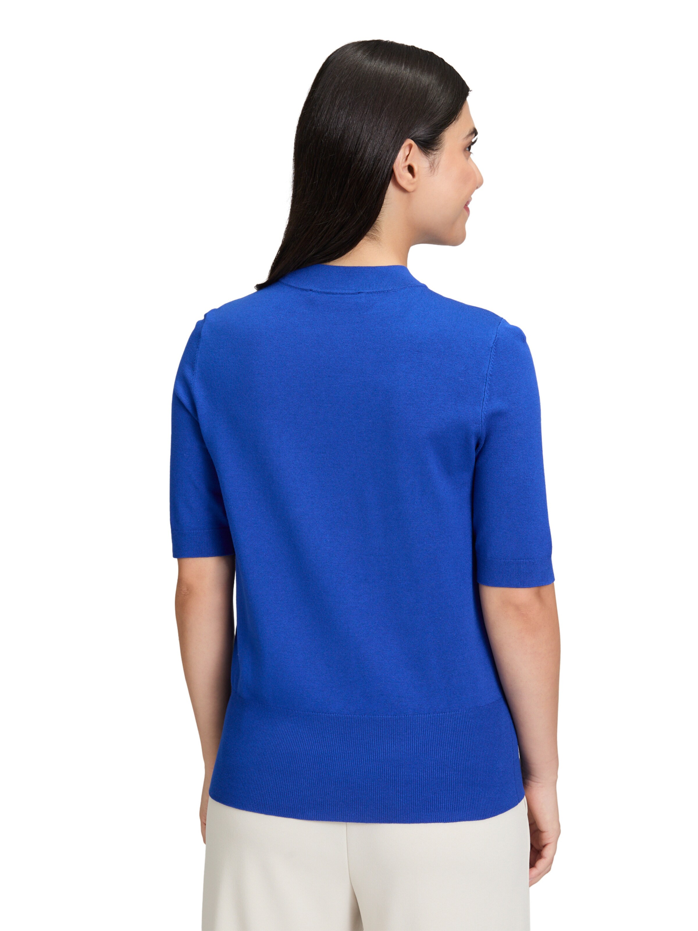 Betty Barclay Strickpullover kurzarm in Blau