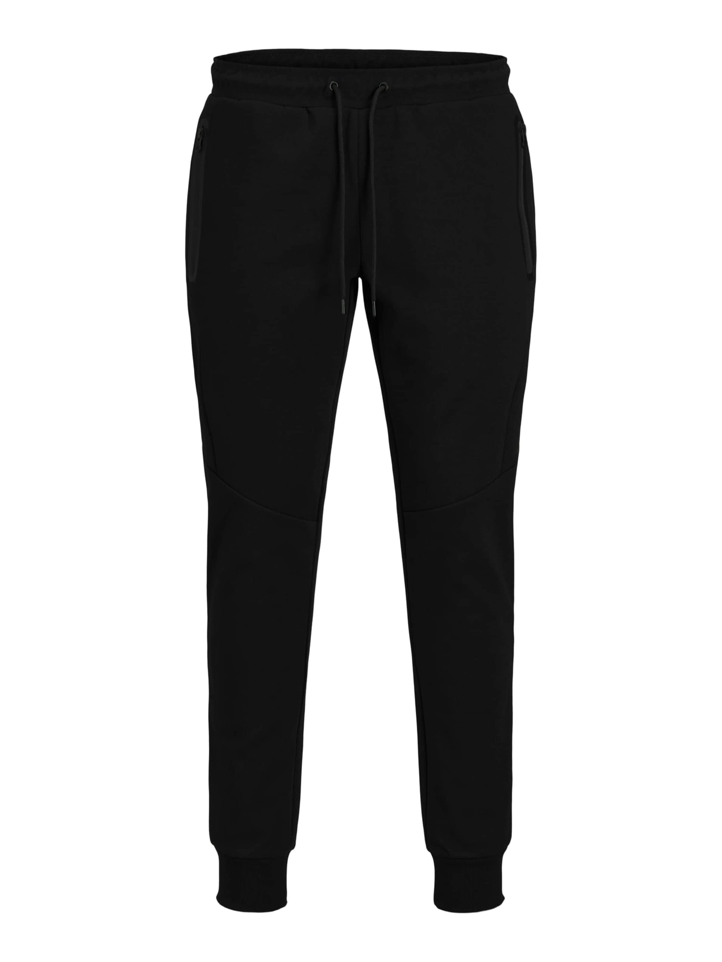 JACK & JONES Baggy Sportbroek 'Will' in Zwart: voorkant