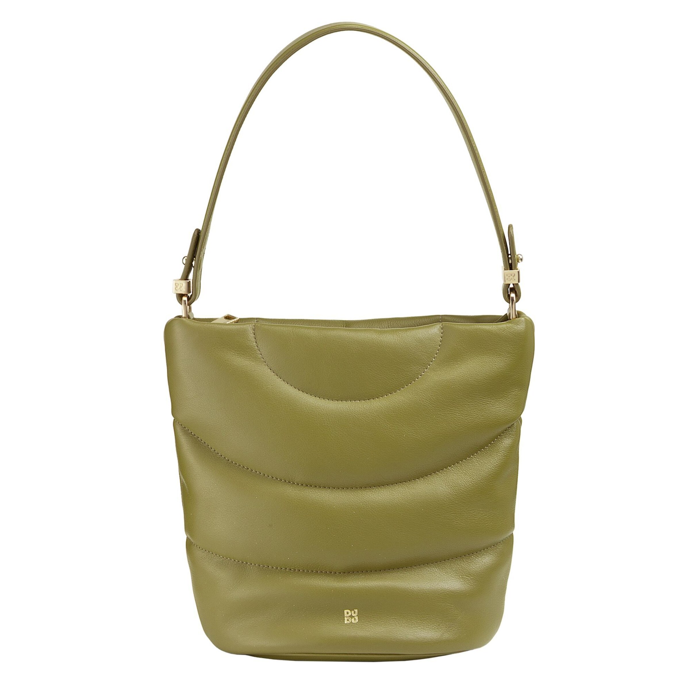 DuDu Schoudertas 'Barbara ' in Groen: voorkant