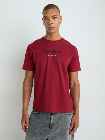 Pepe Jeans Koszulka 'EGGO' w kolorze czerwony: przód