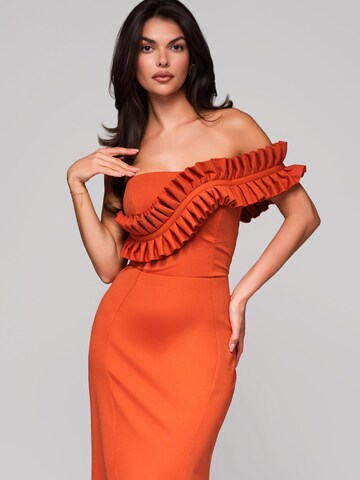 Ombre Abendkleid in Orange