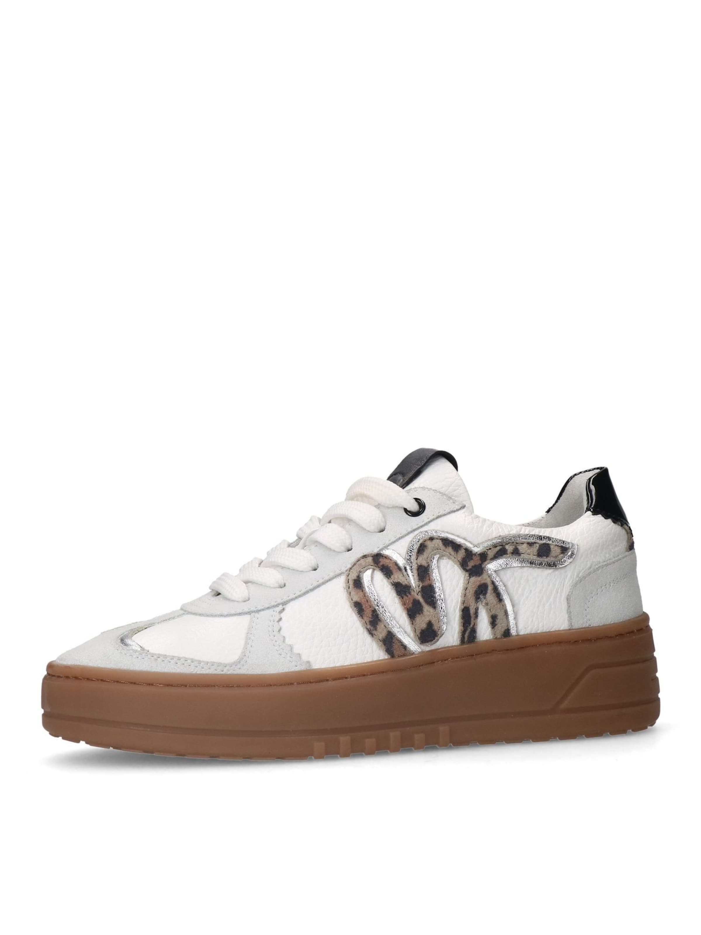 MANFIELD Sneaker in grau / weiß, Produktansicht