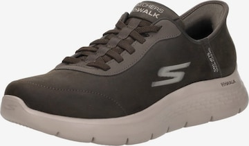Baskets basses 'Slip-Ins: Go Walk Flex' SKECHERS en marron : devant