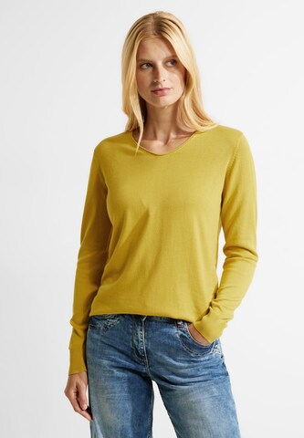 CECIL Пуловер в жълто: отпред