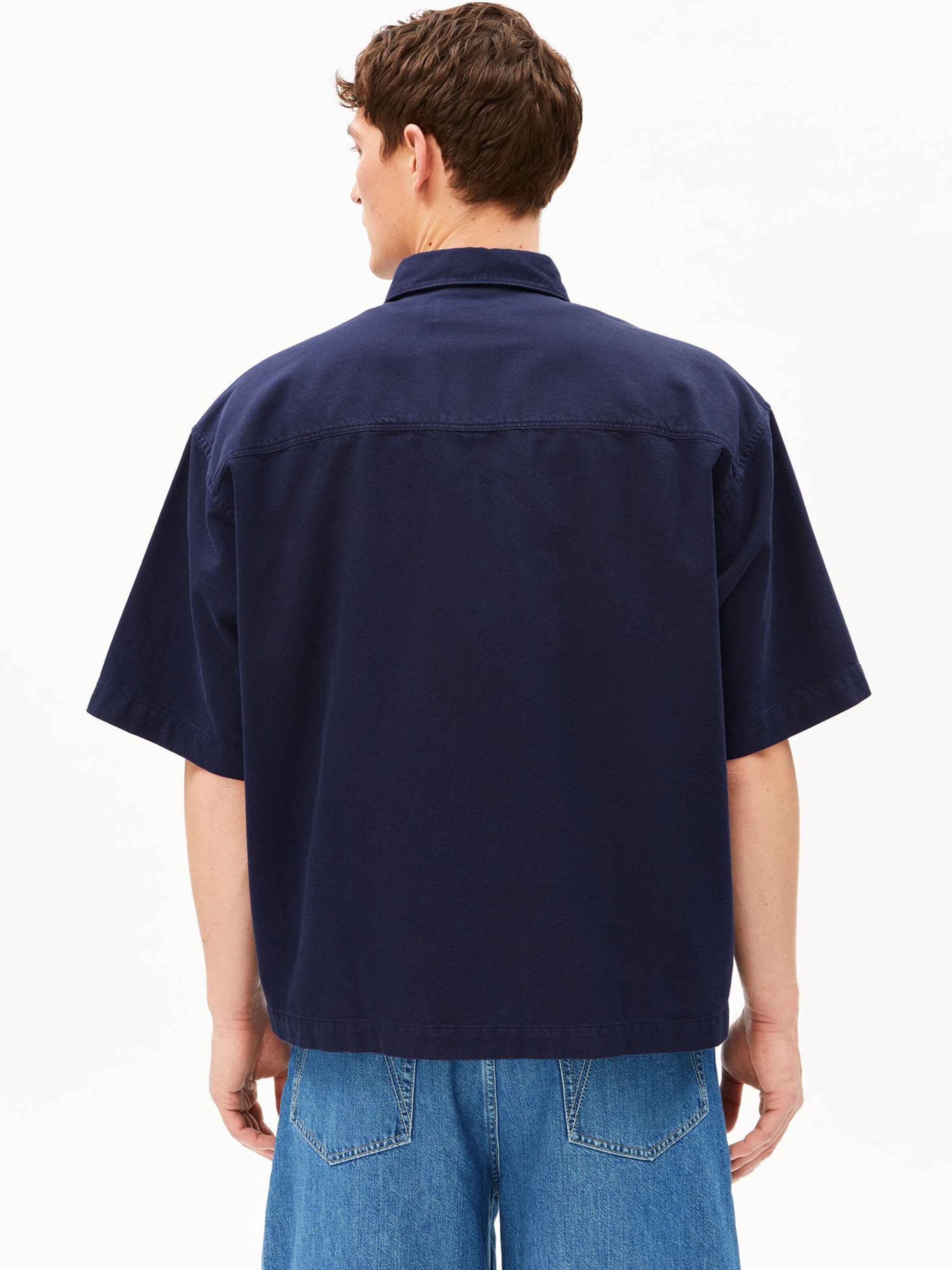 ARMEDANGELS Comfort Fit Hemd COTTON LINO in Blau