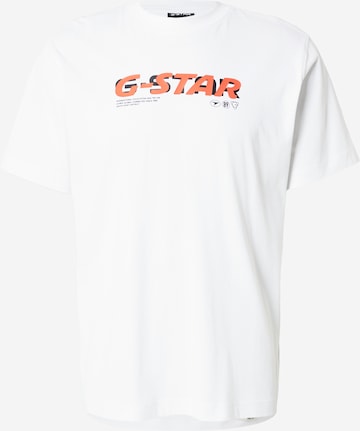 G-STAR T-shirt i vit: framsida