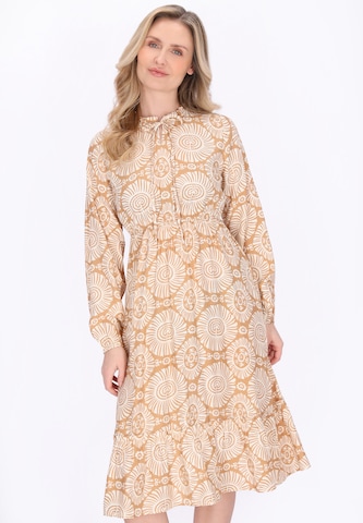 Robe Usha en beige : devant