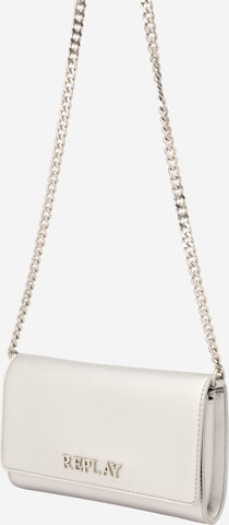 REPLAY Clutch in Silver: front