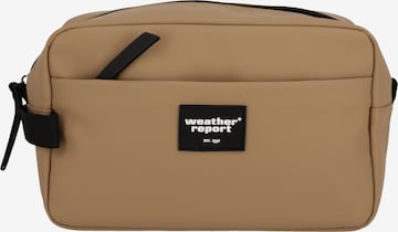 Weather Report Toiletry Bag 'Bronze' in Brown: front