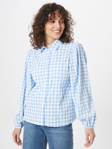 Kaffe - Blusa 'Flare' em azul: frente