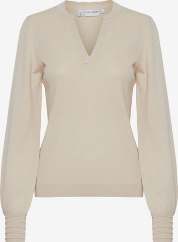 PULZ Jeans Pullover 'Sara' in Beige: predná strana