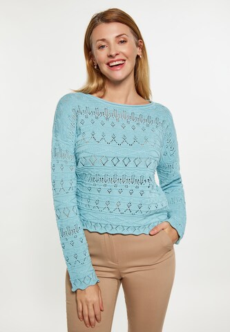 Pull-over Usha en bleu : devant