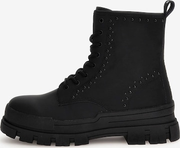 GUESS Lace-Up Boots 'Cesena' in Black: front