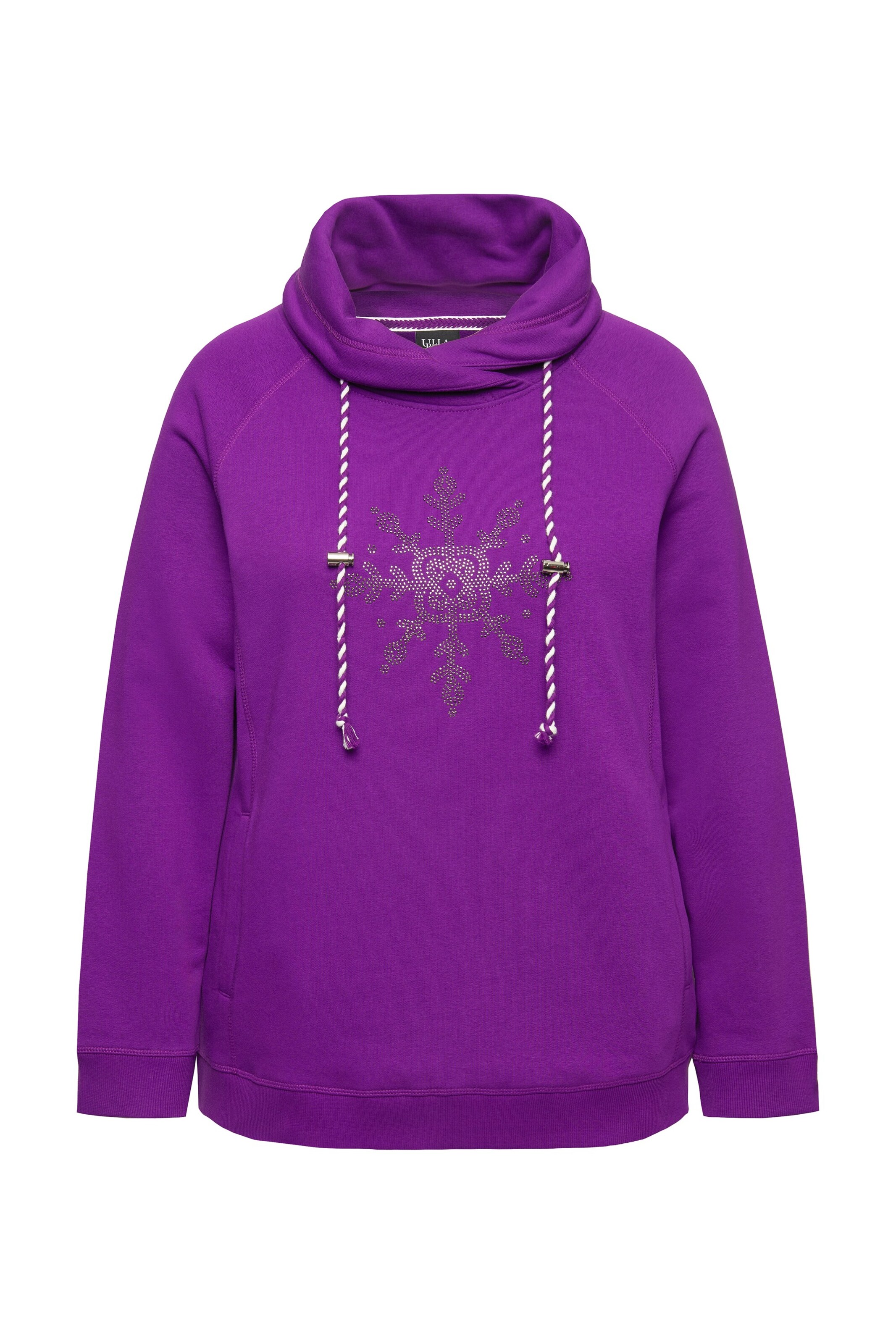 Ulla Popken Sweatshirt in Lila: voorkant