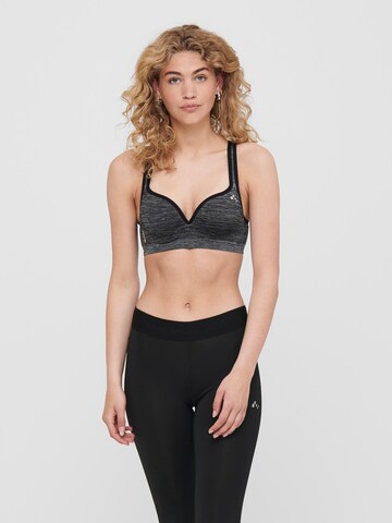 ONLY PLAY Bustier Sports-BH 'Martine' i grå: forside