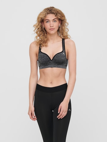 ONLY PLAY Bralette Sports Bra 'Martine' in Grey: front