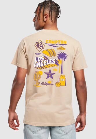 Mister Tee T-Shirt 'LA City' in Beige: Vorderseite