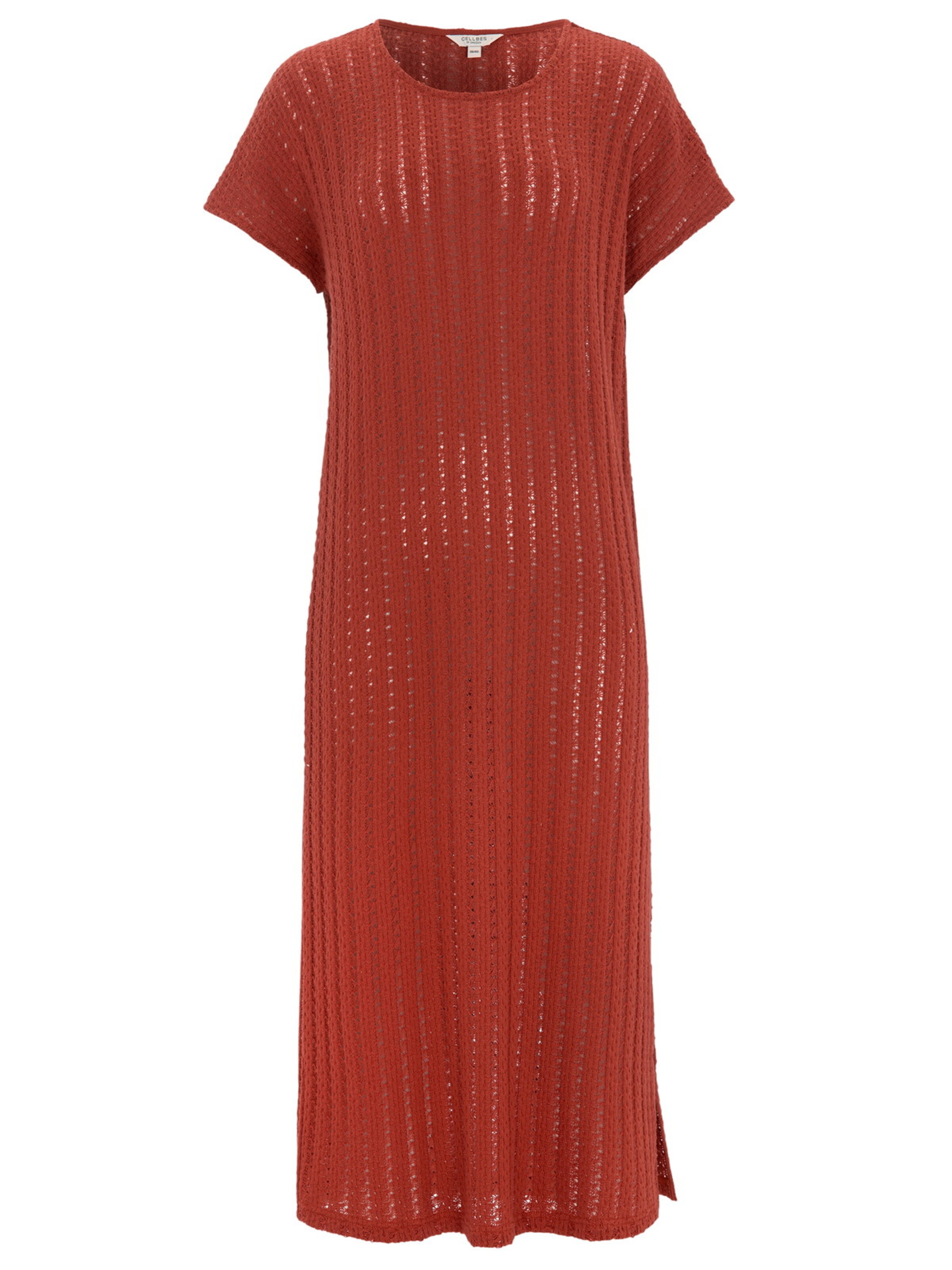 Cellbes of Sweden Jerseykleid in rostrot, Produktansicht