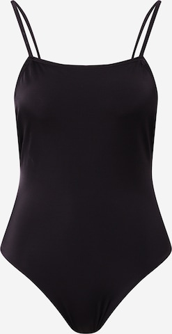 Superdry Bralette Swimsuit in Black: front