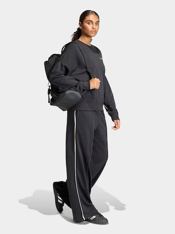 Wide leg Pantaloni sportivi di ADIDAS SPORTSWEAR in nero: frontale