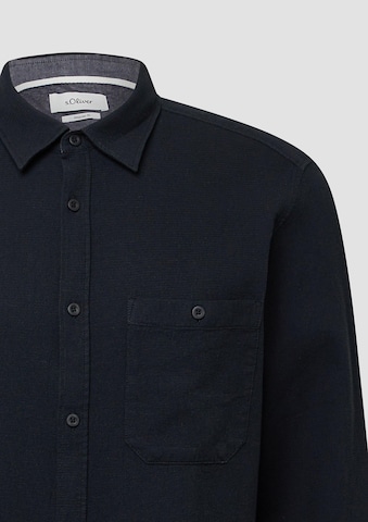 Coupe regular Chemise s.Oliver en noir