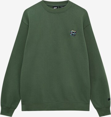 Felpa di Pull&Bear in verde: frontale