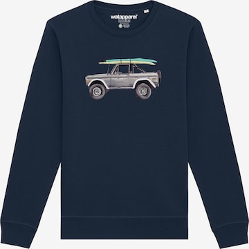 Sweat-shirt ' Surf Pickup ' Watapparel en bleu : devant