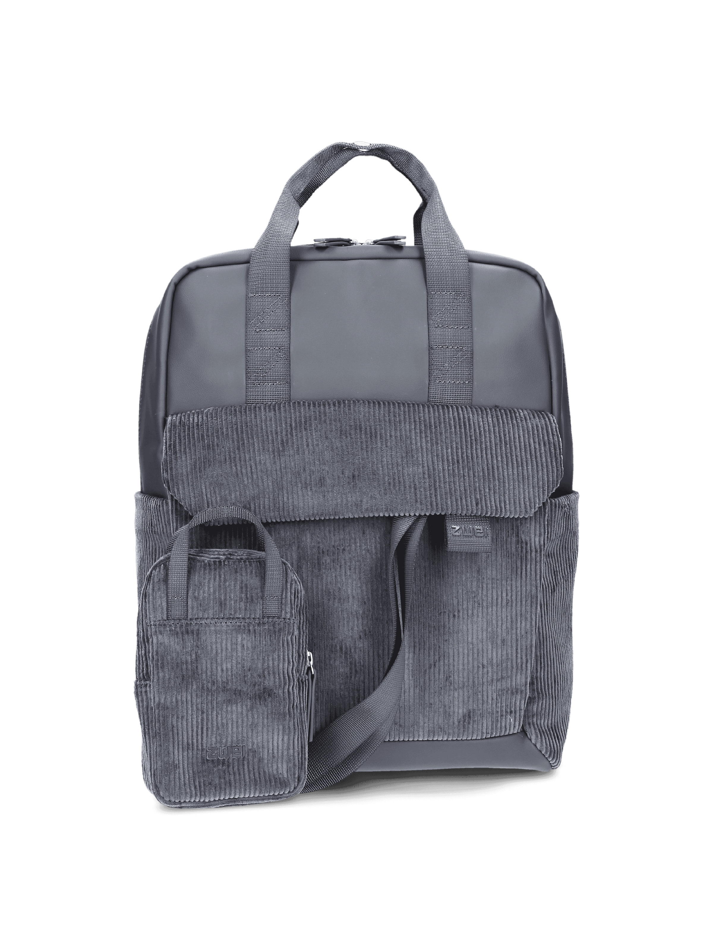 ZWEI Backpack 'LOU LUR160' in Blue: front