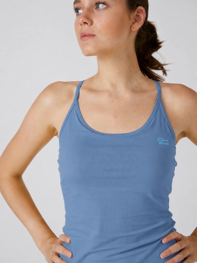SPORTKIND Sports top 'Spaghetti Tanktop' in XS in Smoke grey, Item view