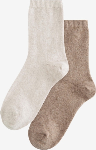 Next Sockor i beige: framsida