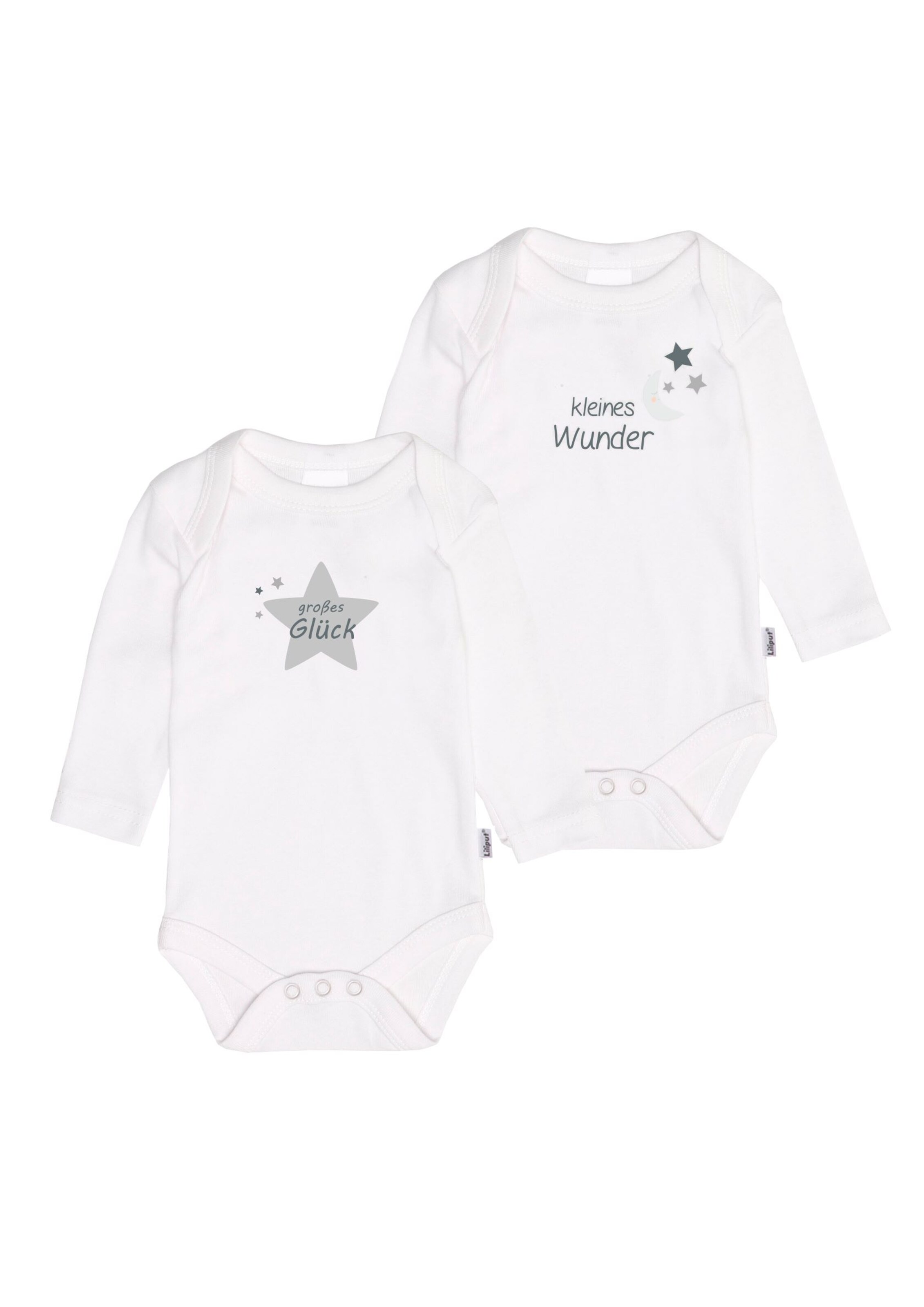 LILIPUT Romper/Bodysuit 'Kleines Wunder' in White: front