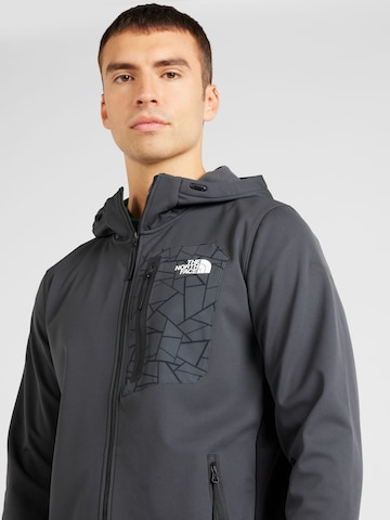 THE NORTH FACE - Sudadera con cremallera deportiva en gris