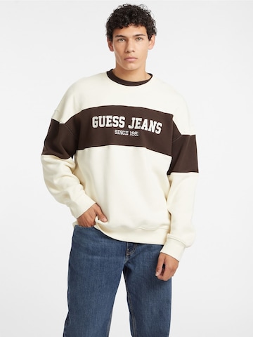 GUESS Sweatshirt in Weiß: Vorderseite