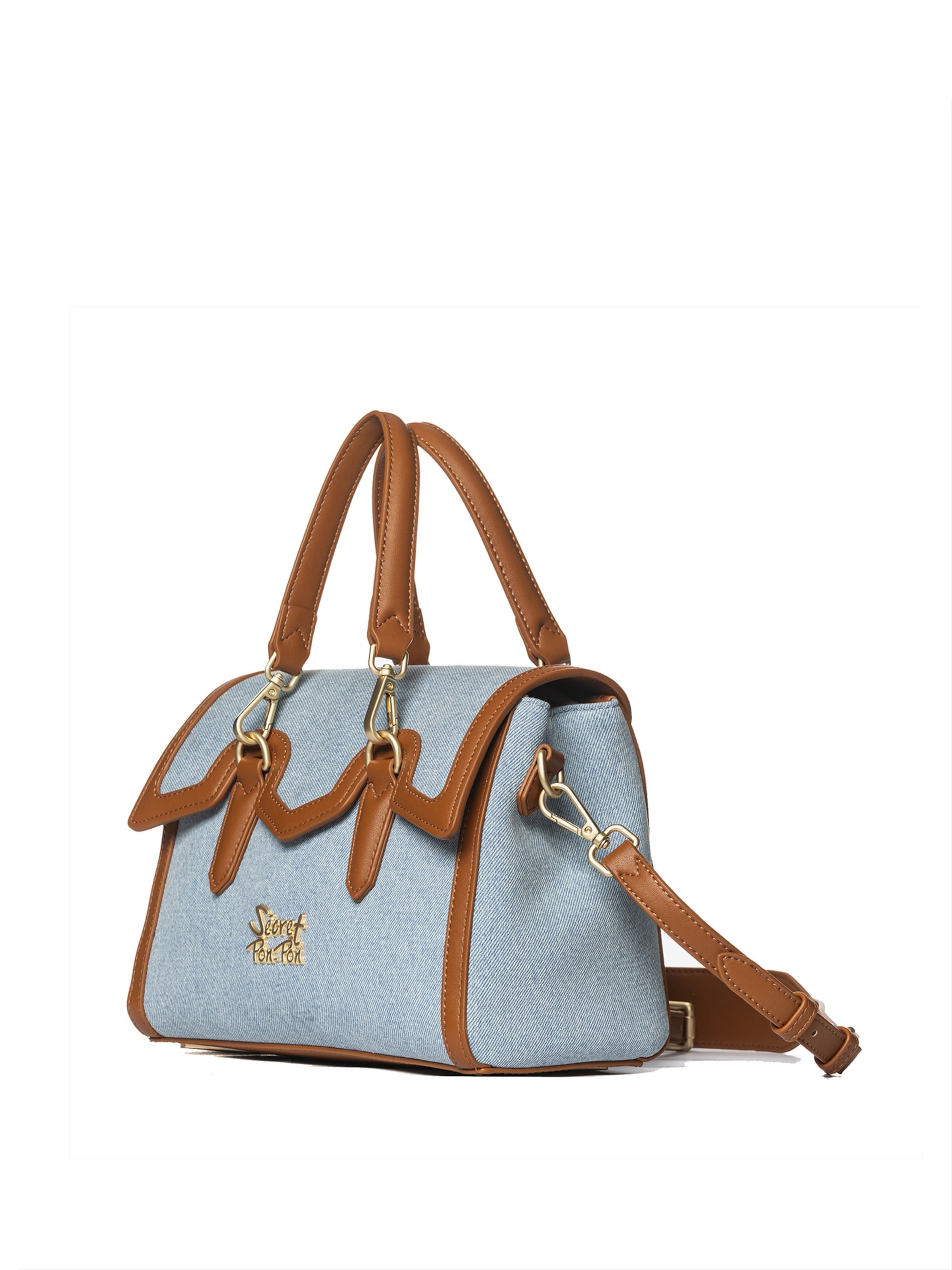 Secret Pon Pon Handbag 'Valoria Chic' in Blue: front