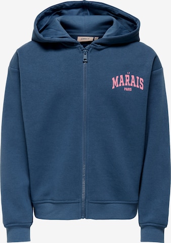Giacca di felpa 'Marisa' di ONLY GIRLS in blu: frontale