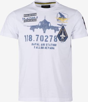 TOP GUN T-Shirt in Weiß: Vorderseite