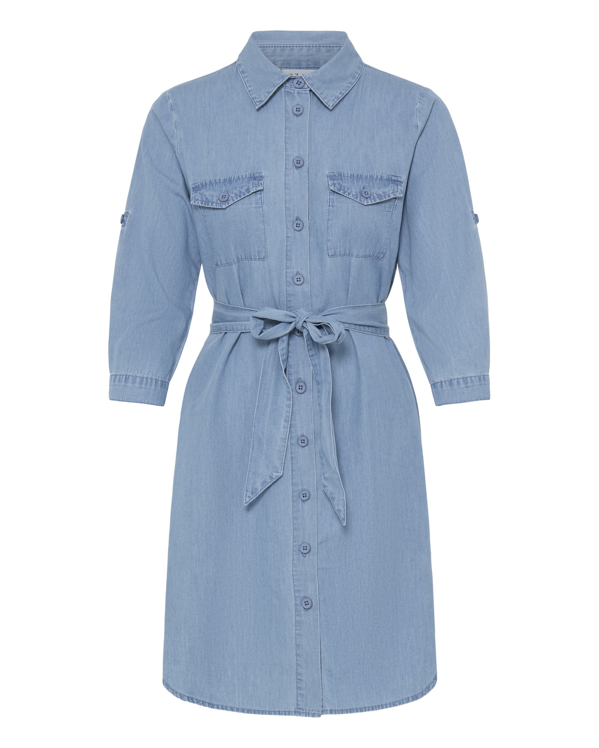 Pulz Jurk 'Jill' in de kleur Blauw denim, Productweergave