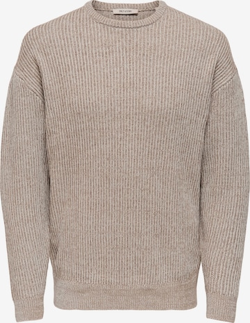 Only & Sons - Jersey 'ONSJoe' en beige: frente