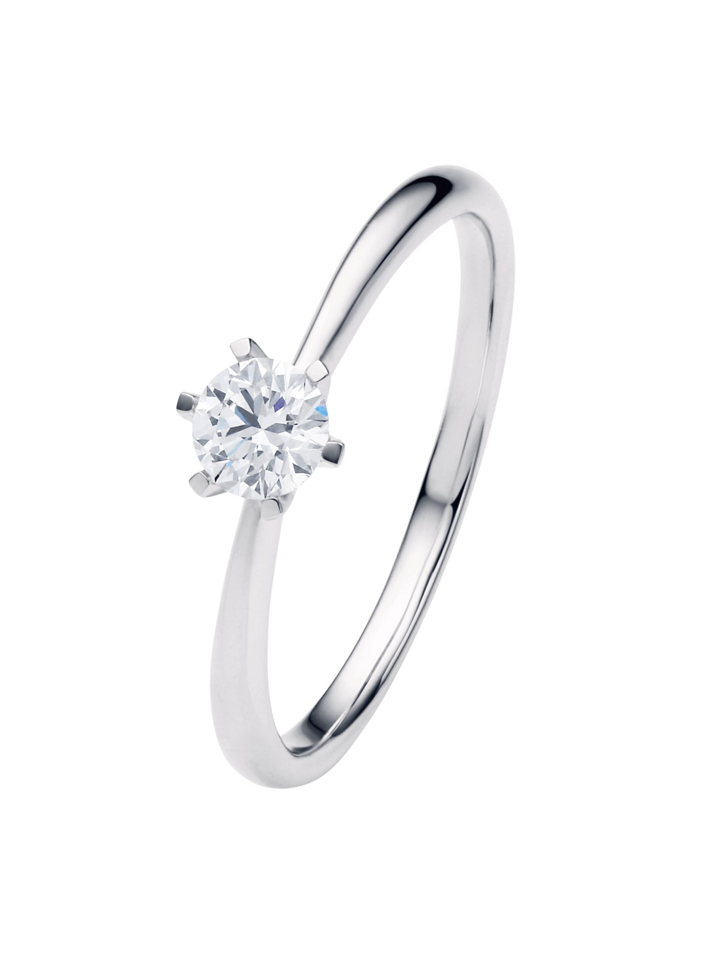 ONE ELEMENT Ring '6er Krappe' in Silver: front