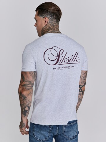 Maglietta 'Marl' di SikSilk in grigio