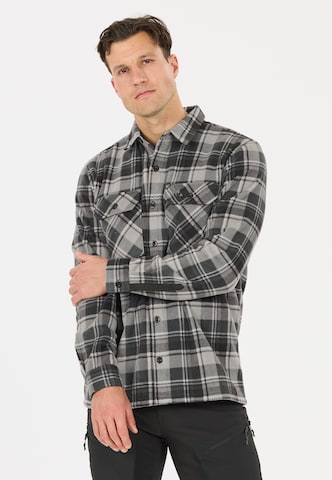 Whistler Regular Fit Fleecehemd 'Astrali' in Grau: Vorderseite