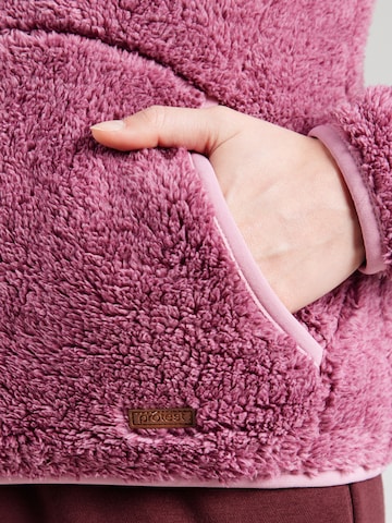 PROTEST Toiminnallinen fleecetakki 'RIRI' värissä vaaleanpunainen