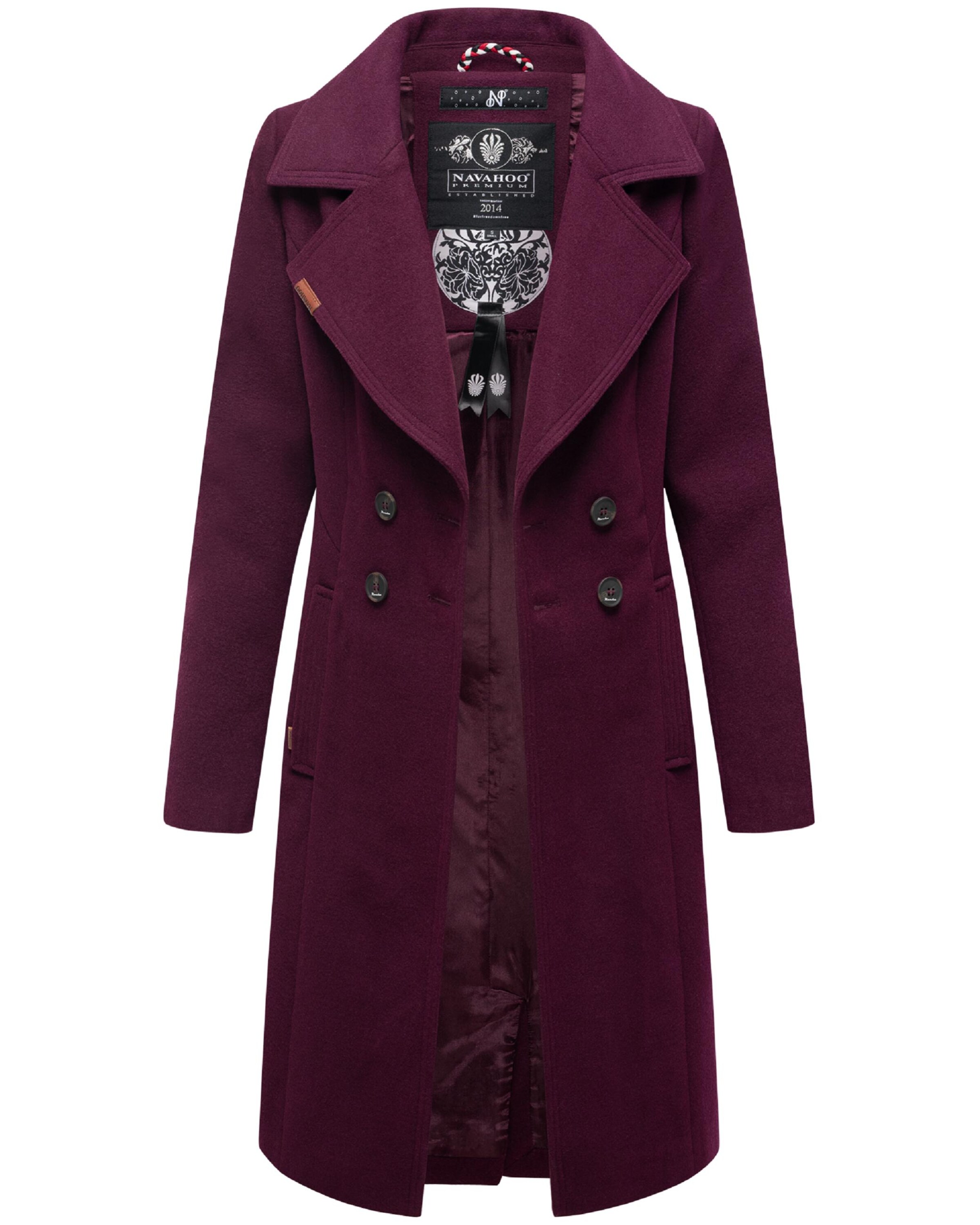 NAVAHOO Övergångskappa 'Wooly' i röd