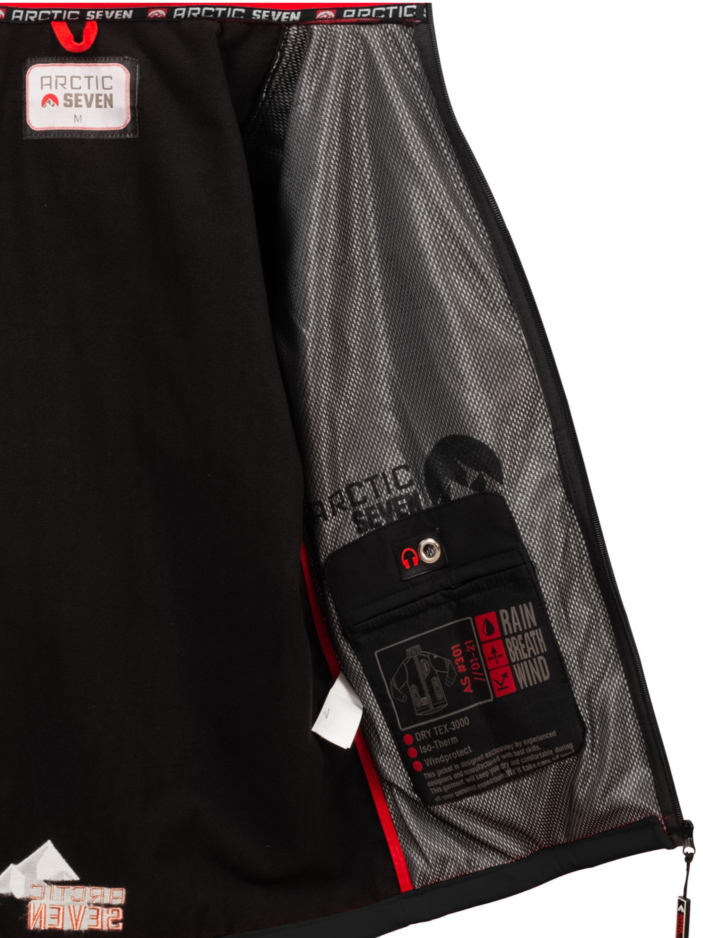 Arctic Seven Between-season jacket in Black