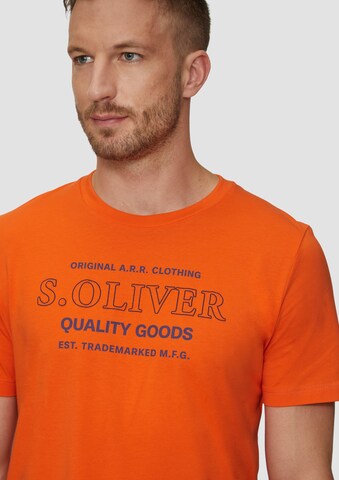 s.Oliver T-Shirt in Orange