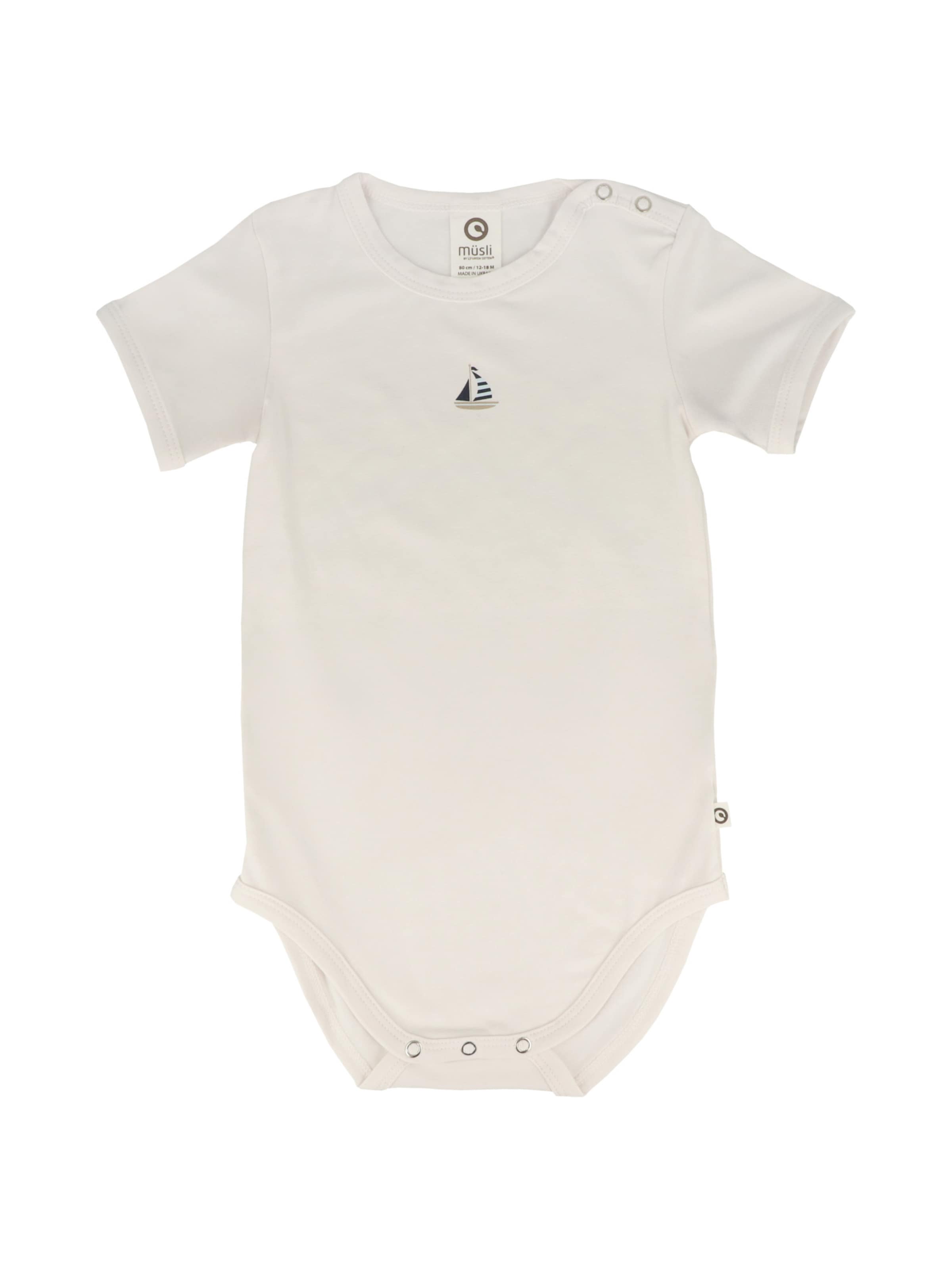 Müsli by GREEN COTTON - Macacão/Body em branco: frente