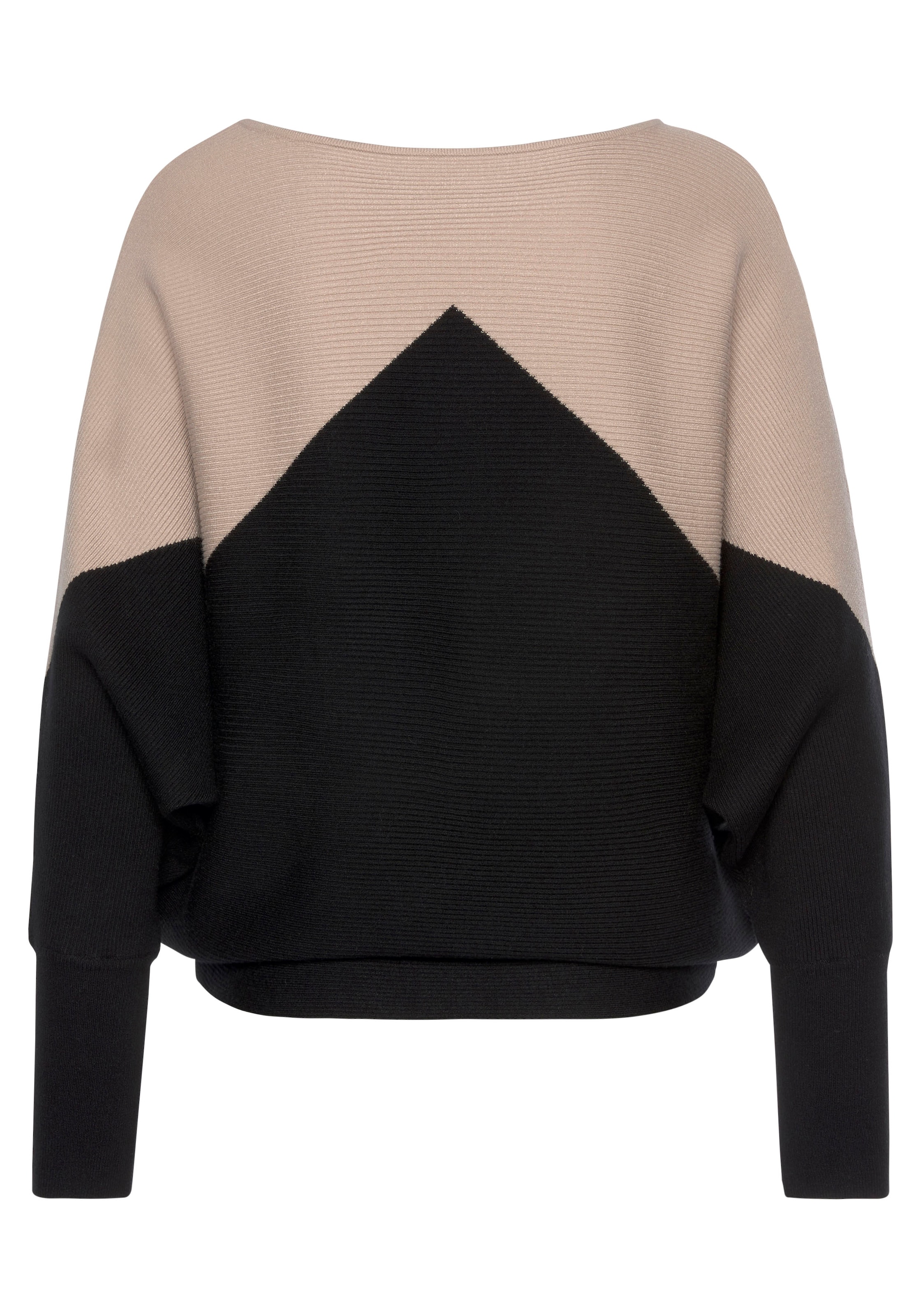 LASCANA Свитер в Бежевый