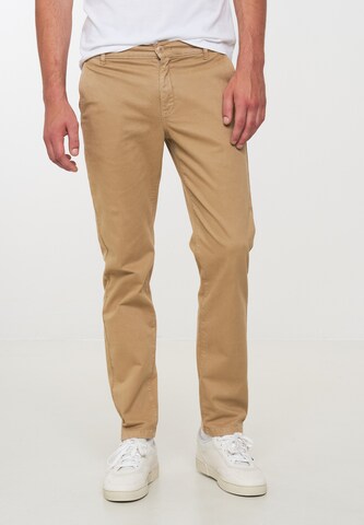 recolution Regular Chino 'Catnip' in Beige: voorkant