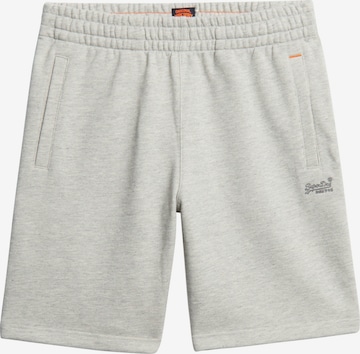 Superdry Broek 'Essential' in Grijs: voorkant
