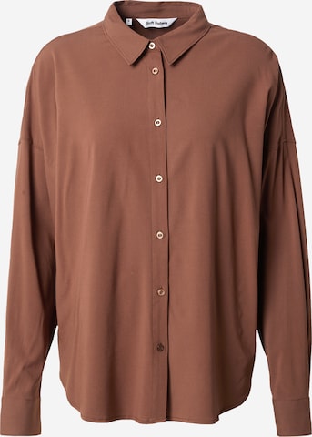 Soft Rebels - Blusa 'Freedom' en marrón: frente